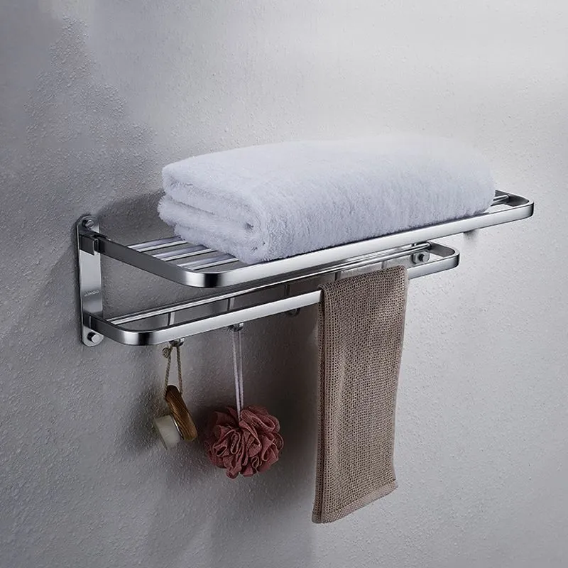 Contemporary Bathroom Accessory Set Lichtmetaal Towel Bar/Bath Shelf