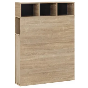 Bedhoofd Zeus 95 cm met opbergruimte Eiken, 2 deuren 9 vakken
