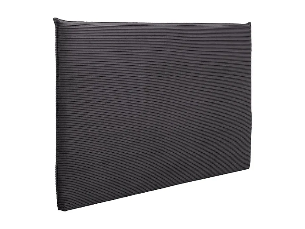 Bedhoofdeinde 160 cm corduroy fluweel antraciet grijs - AMBRILIA