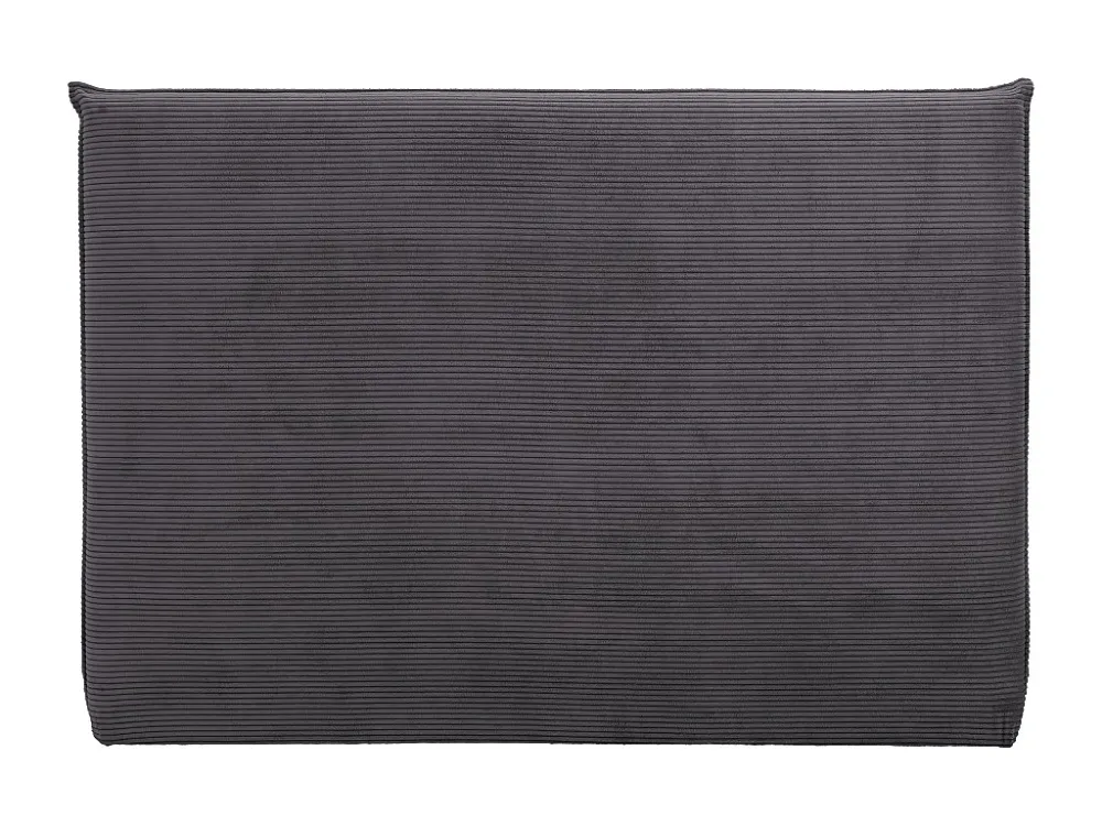 Bedhoofdeinde 160 cm corduroy fluweel antraciet grijs - AMBRILIA