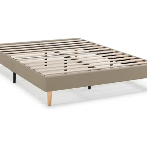 Beklede basis Aura 160x200 cm Lichtbruin