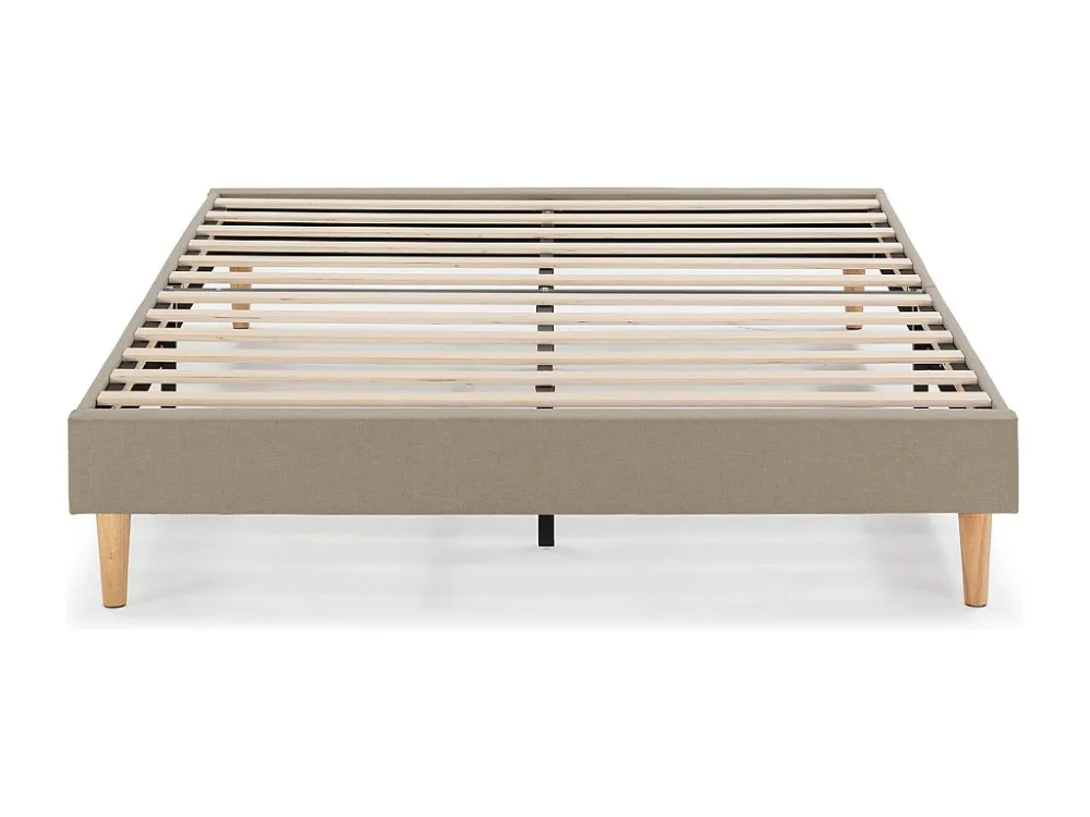 Beklede basis Aura 160x200 cm Lichtbruin