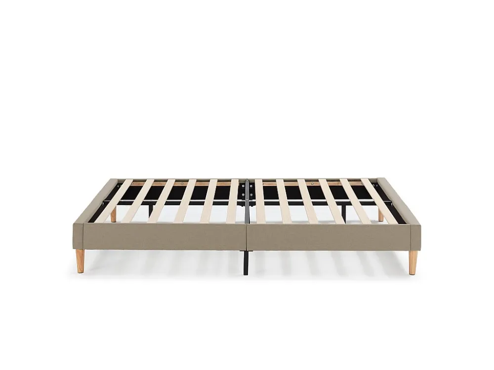 Beklede basis Aura 160x200 cm Lichtbruin