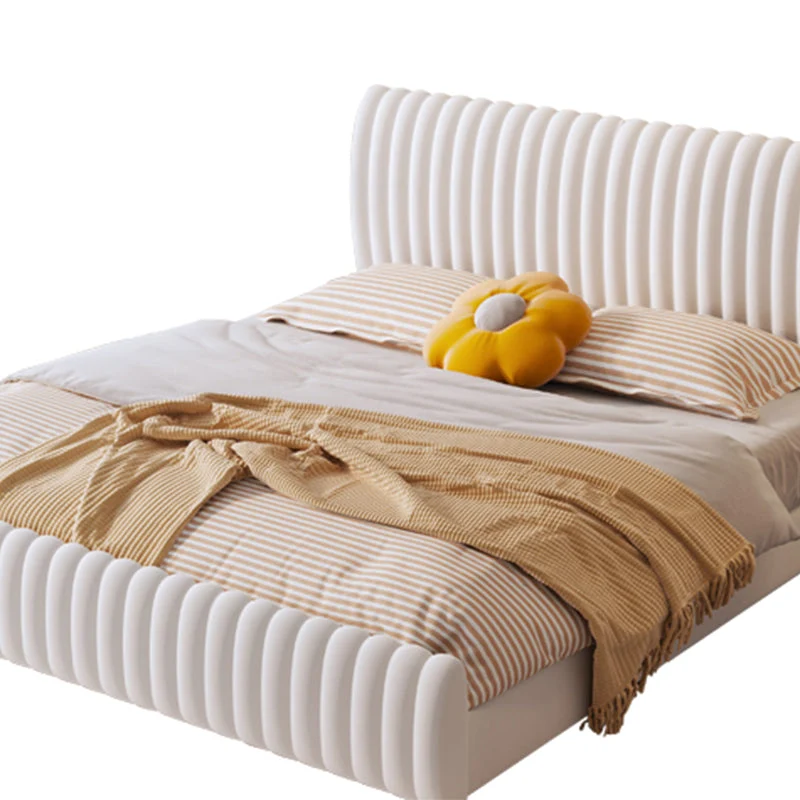 Contemporary Solid Color Mattress Included Headboard Rectangular Conventioneel Bed