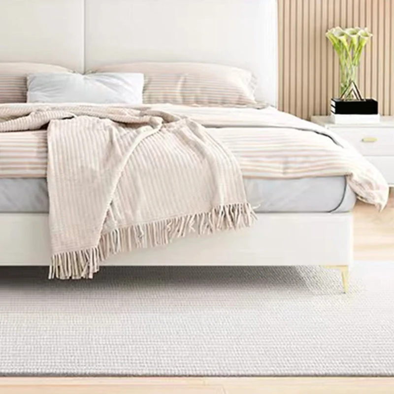 Contemporary Uni Wood Headboard Rectangular Panel Standard Bed