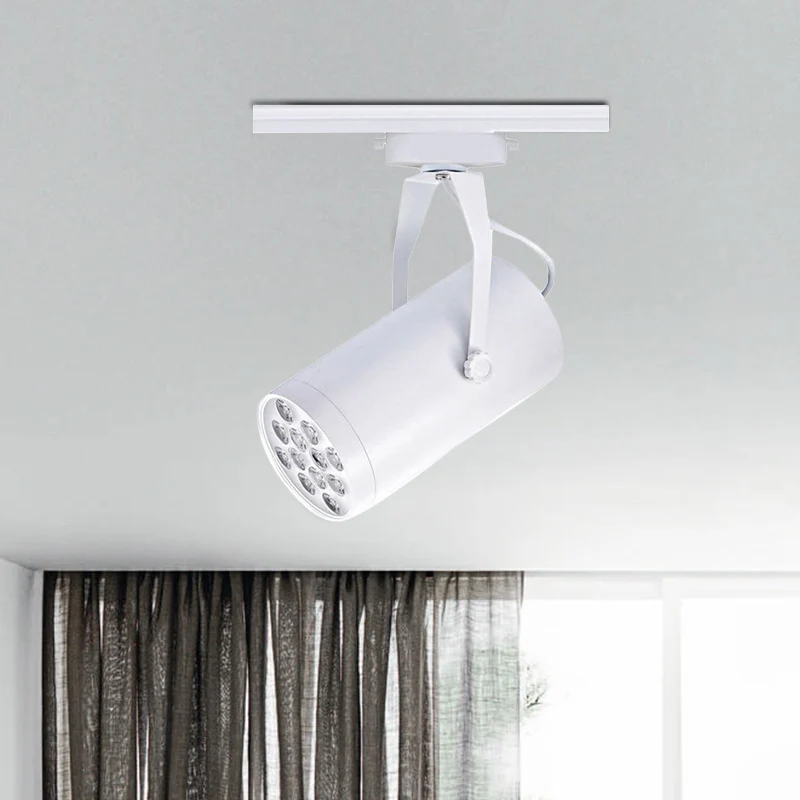 Cylindrical Shade Restaurant Semi Flush Light Loft Stylish Van metaal LED Black/White Adjustable Ceiling Fixture White