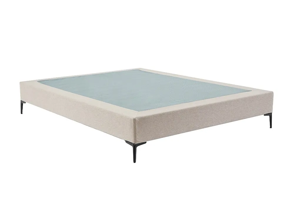 Decoratief gestoffeerde bedbodem 140 x 190 cm met afneembare hoes - Lichtbruin - ISANI van YSMÉE