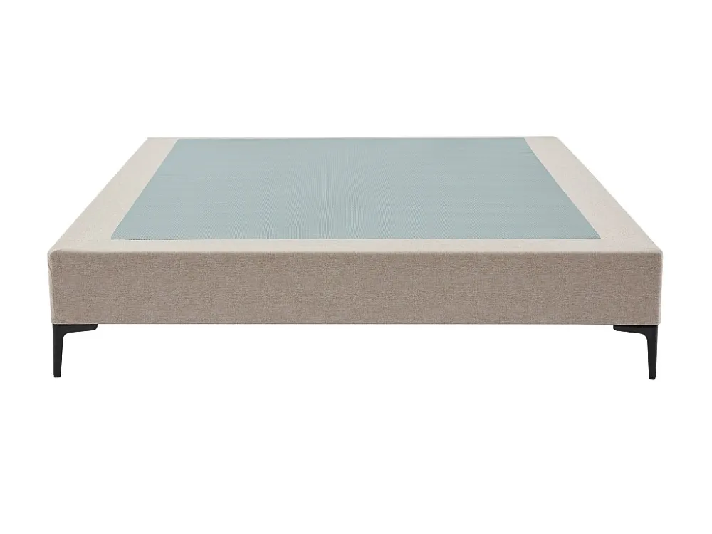 Decoratief gestoffeerde bedbodem 140 x 190 cm met afneembare hoes - Lichtbruin - ISANI van YSMÉE