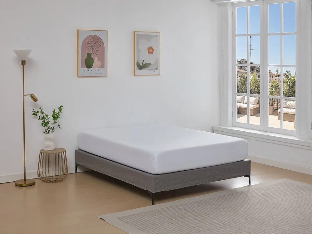 Decoratief gestoffeerde bedbodem 160 x 200 cm met afneembare hoes - Grijs - ISANI van YSMÉE