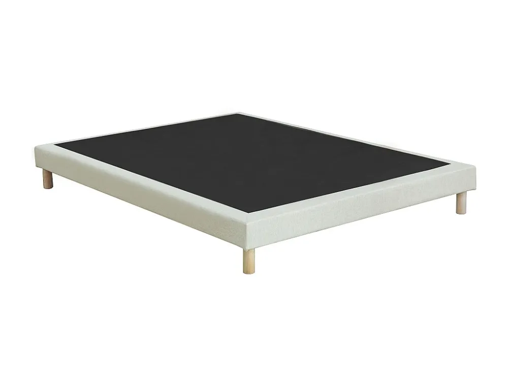 Decoratieve gewatteerde bedbodem 140 x 190 - Natuurtint - KOZANI van YSMÉE