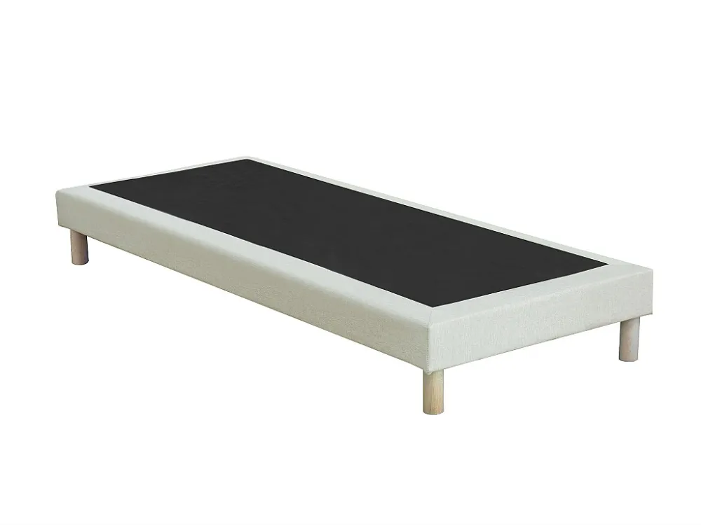 Decoratieve gewatteerde bedbodem 90 x 190 - Natuurtint - KOZANI van YSMÉE