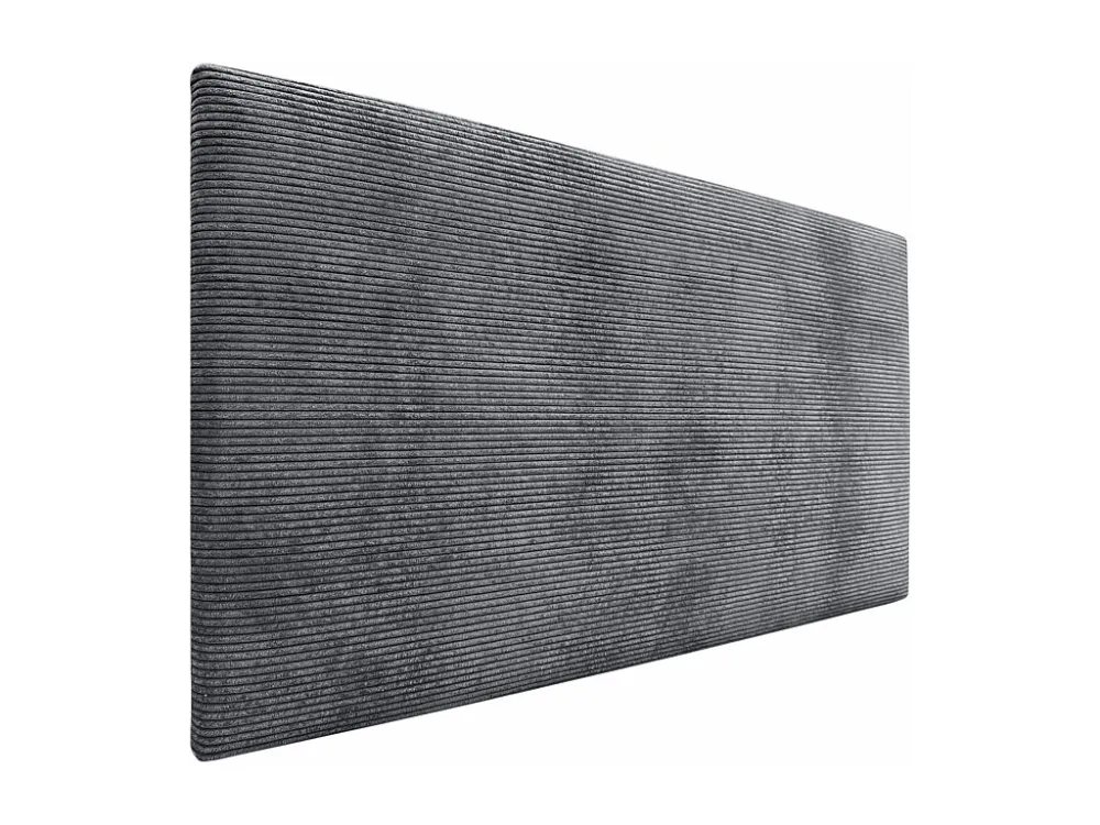 DHOME Effen corduroy hoofdeinde 110x50 bedden 105 - donkergrijs