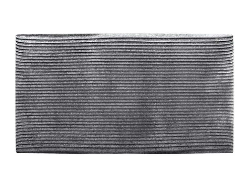 DHOME Effen corduroy hoofdeinde 110x50 bedden 105 - donkergrijs