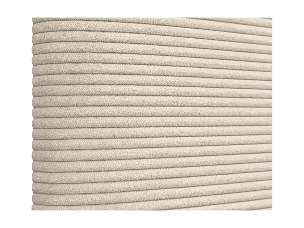 DHOME Effen Corduroy Hoofdeinde 150x105 met Bedpoten 150/160 - Ecru