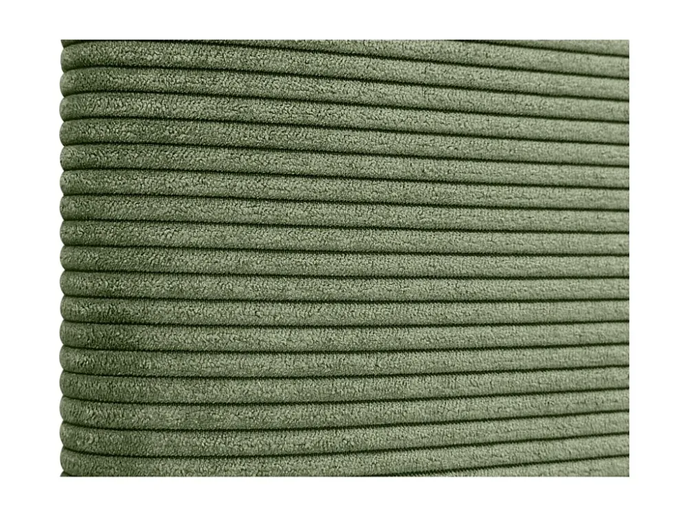 DHOME Effen corduroy hoofdeinde 150x115 met bedpoten 150/160 - Junglegroen
