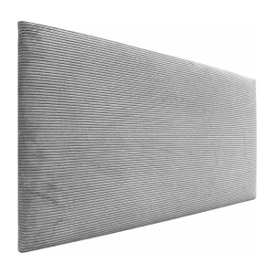 DHOME Effen corduroy hoofdeinde 150x60 bedden 150/160 - grijs