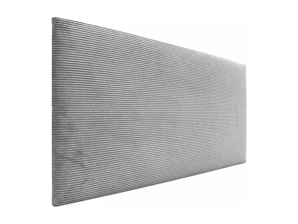 DHOME Effen corduroy hoofdeinde 150x60 bedden 150/160 - grijs