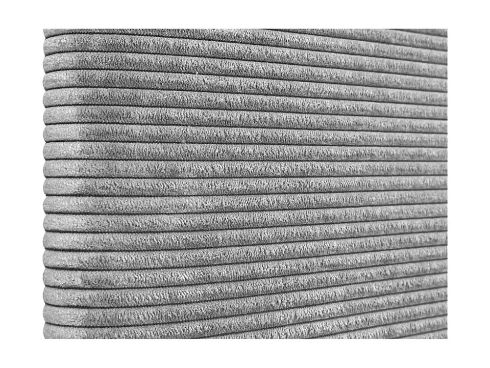 DHOME Effen corduroy hoofdeinde 150x60 bedden 150/160 - grijs