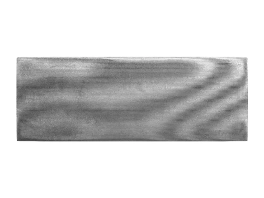 DHOME Effen corduroy hoofdeinde 150x60 bedden 150/160 - grijs