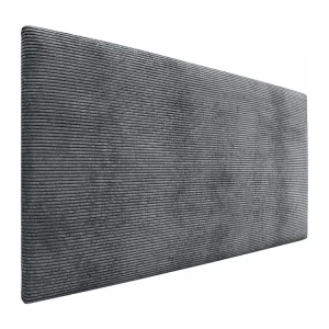 DHOME Effen corduroy hoofdeinde 160x60 bedden 150/160 - donkergrijs