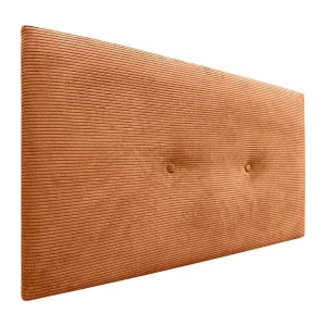 DHOME Effen corduroy hoofdeinde met knopen 105x50 bedden 105 - oranje