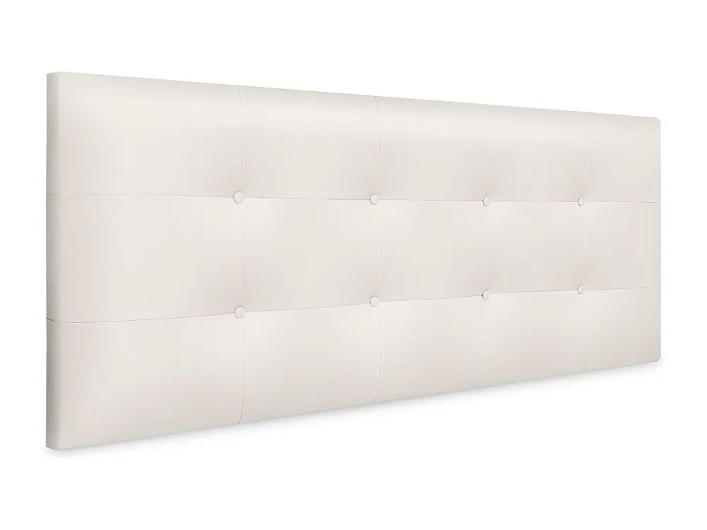 DHOME Getuft kunstleer hoofdeinde 145x60cm bedden 135/140 - beenwit