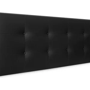 DHOME Getuft kunstleer hoofdeinde 145x60cm voor 135/140 bedden - Zwart