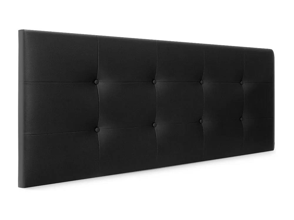 DHOME Getuft kunstleer hoofdeinde 145x60cm voor 135/140 bedden - Zwart