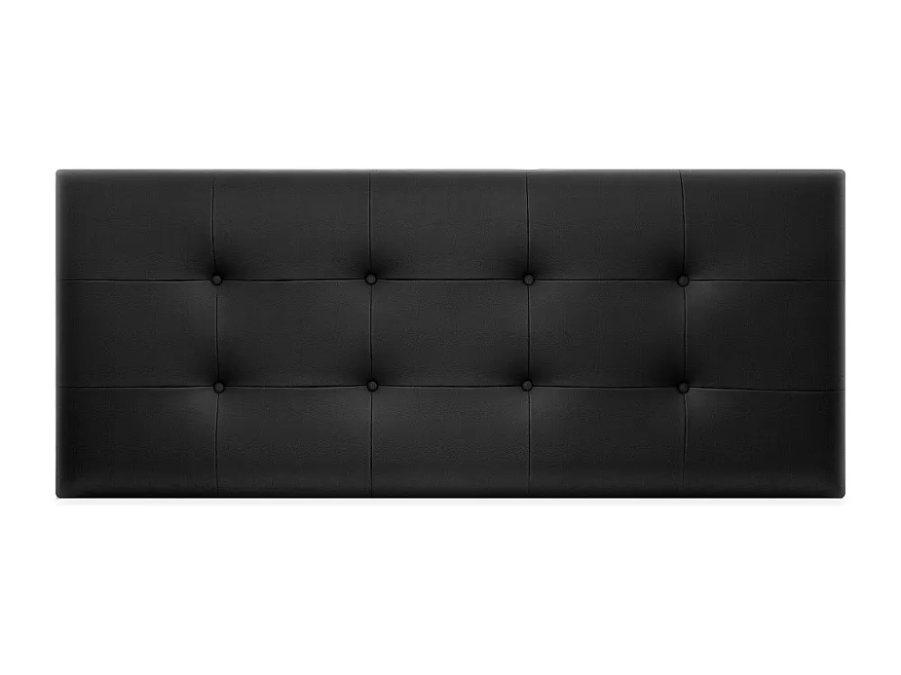 DHOME Getuft kunstleer hoofdeinde 145x60cm voor 135/140 bedden - Zwart