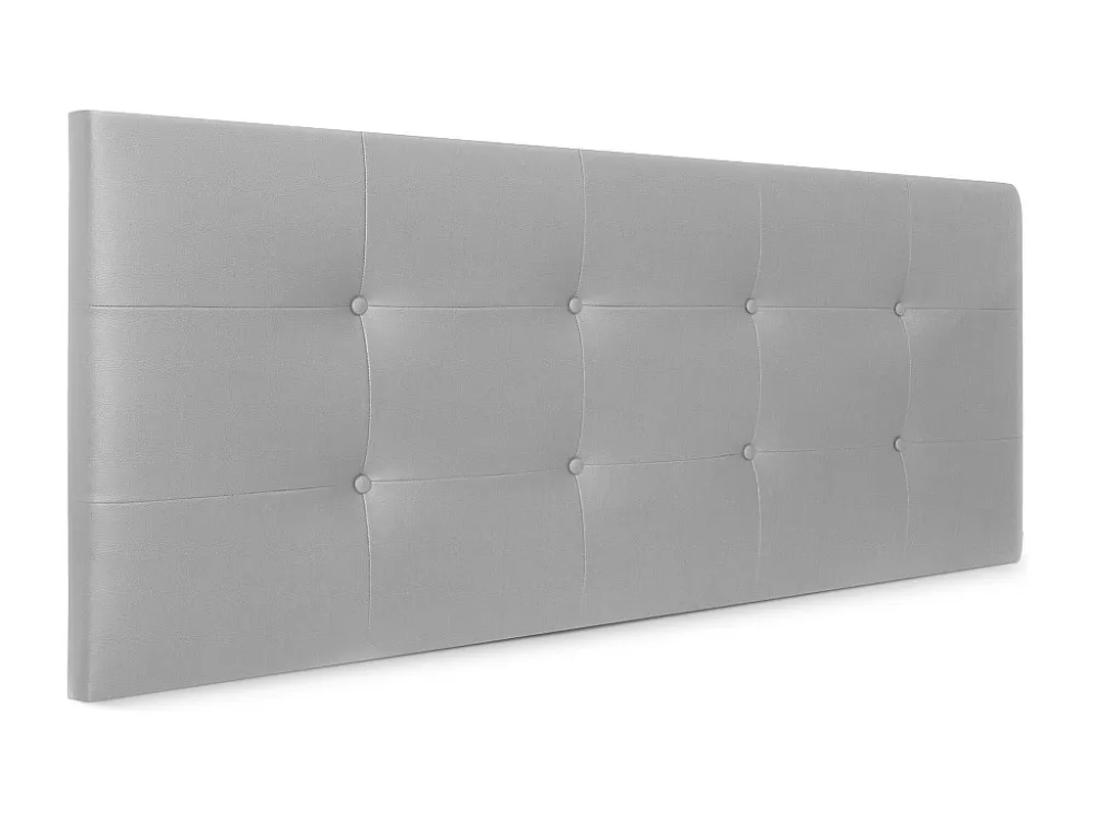 DHOME Getuft kunstleer hoofdeinde 145x60cm voor 135/140 bedden - lichtgrijs