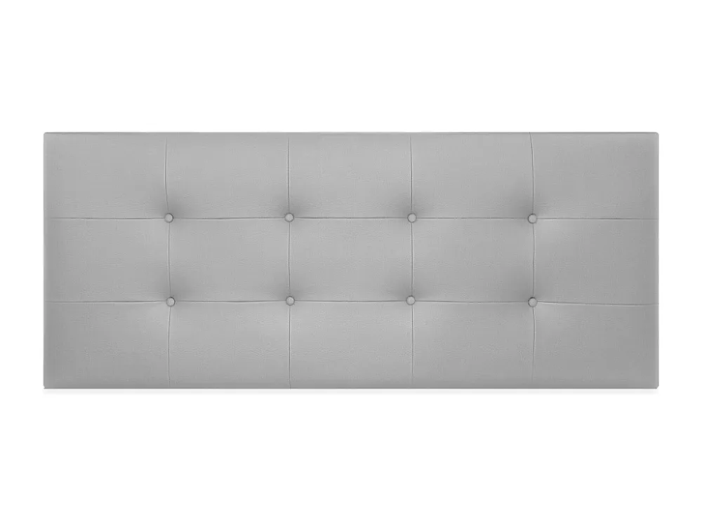 DHOME Getuft kunstleer hoofdeinde 145x60cm voor 135/140 bedden - lichtgrijs