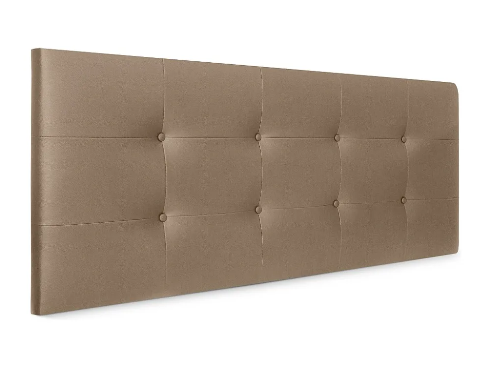 DHOME Getuft kunstleer hoofdeinde 160x60cm voor 150/160 bedden - lichtbruin