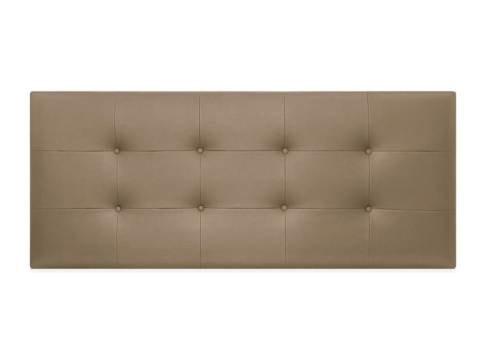 DHOME Getuft kunstleer hoofdeinde 160x60cm voor 150/160 bedden - lichtbruin