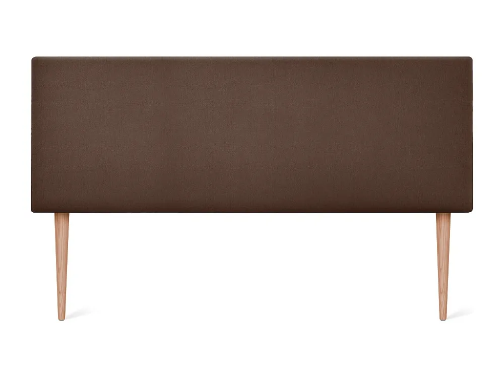 DHOME Hoofdeinde glad aqualine stof 145x105cm met bedpoten 135/140 - Bruin