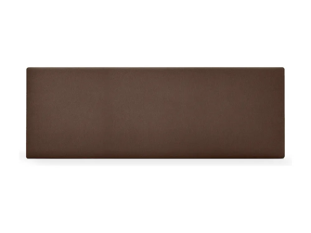 DHOME Hoofdeinde gladde aqualine stof 160x50cm voor 150/160 bedden - Bruin