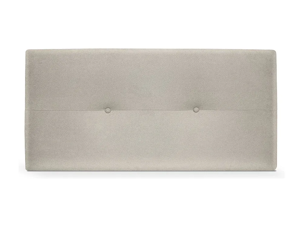 DHOME Hoofdeinde van Aqualine stof met knopen 110x50cm Bedden 105 - Lichtbruin