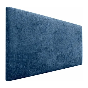 DHOME Hoofdeinde van natuurlijke wol 110x60cm voor 105/110 bedden - Blauw