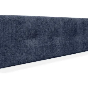 DHOME Hoofdeinde van natuurlijke wol met knopen 160x50cm bedden 150/160 - Blauw