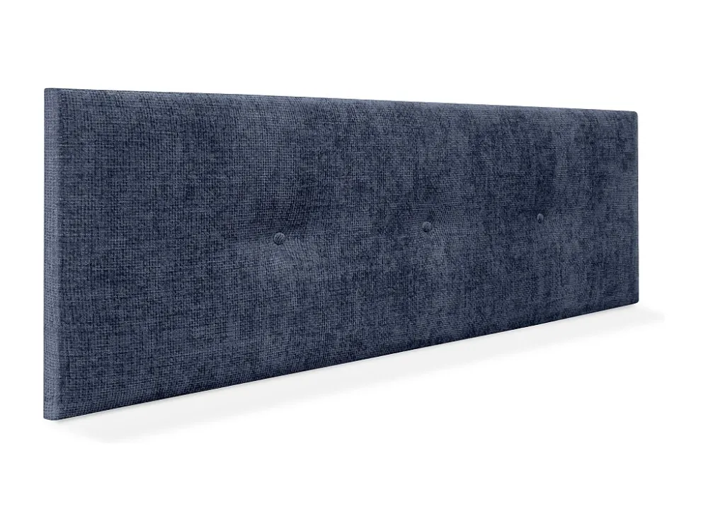 DHOME Hoofdeinde van natuurlijke wol met knopen 160x50cm bedden 150/160 - Blauw