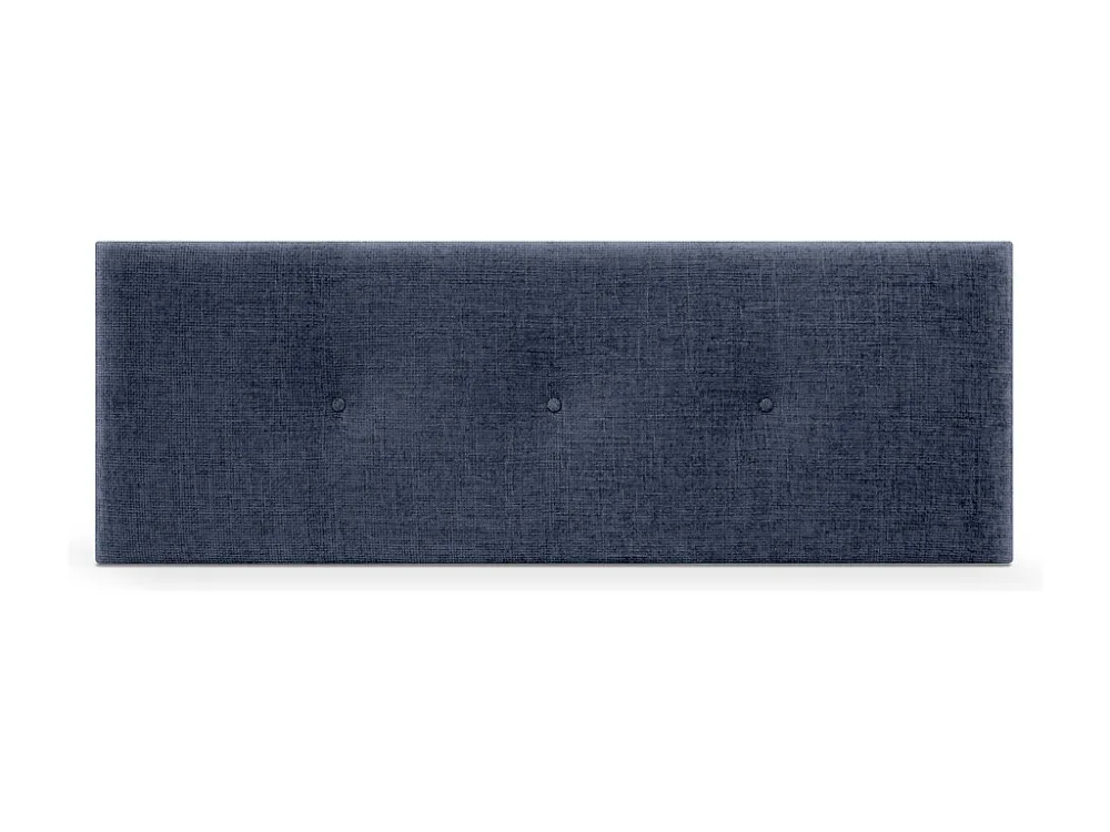 DHOME Hoofdeinde van natuurlijke wol met knopen 160x50cm bedden 150/160 - Blauw