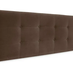 DHOME Hoofdeinde van Stof Aqualine Gecapitonneerd 160x60cm Bedden 150/160 - Bruin