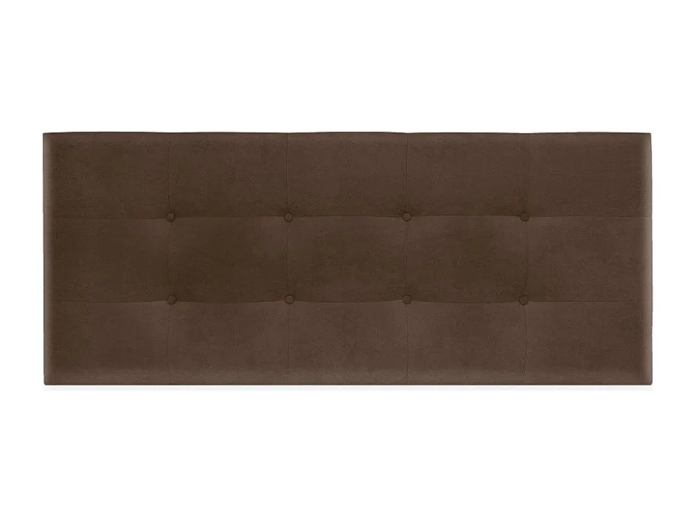 DHOME Hoofdeinde van Stof Aqualine Gecapitonneerd 160x60cm Bedden 150/160 - Bruin
