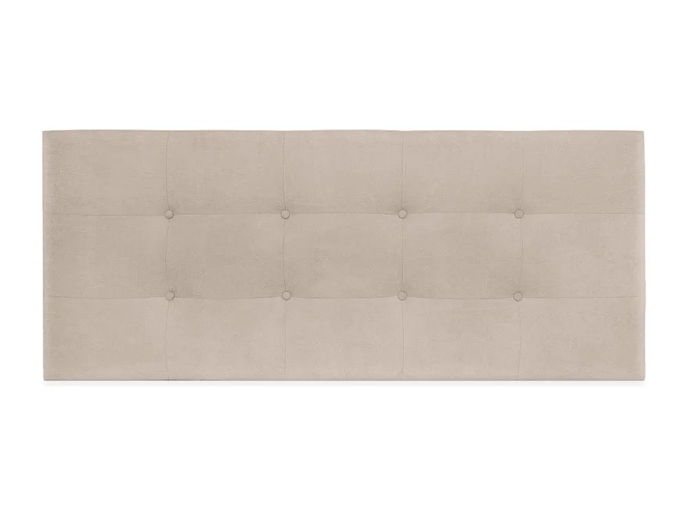 DHOME Hoofdeinde van Stof Aqualine Gecapitonneerd 145x60cm Bedden 135/140 - Lichtbruin