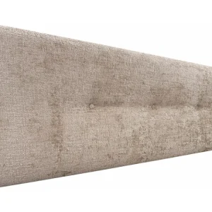 DHOME Kopfteil aus Naturwolle mit Knöpfen, 160 x 50 cm, Betten 150/160 – Hellbraun