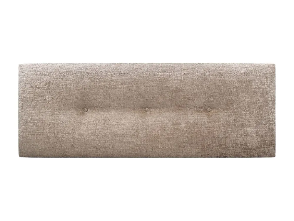 DHOME Kopfteil aus Naturwolle mit Knöpfen, 160 x 50 cm, Betten 150/160 – Hellbraun