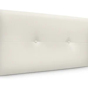 DHOME Kunstleer Hoofdeinde met Knopen 105x50cm Bedden 105 - Beenwit