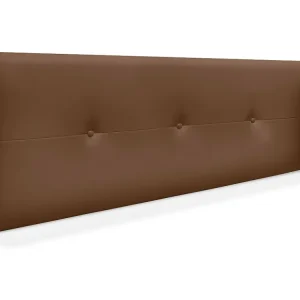 DHOME Kunstleer hoofdeinde met knopen 145x50cm bedden 135/140 - Clay