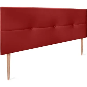 DHOME Kunstleer Hoofdeinde met Knopen 160x105cm met Bedpoten 150/160 - Rood