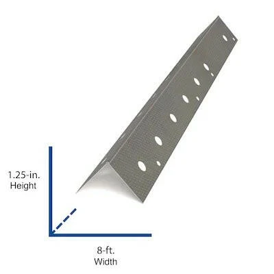 Dietrich Metalen Framing 1.25- x 8-ft Quicksilver corner bead Metal Corner Bead
