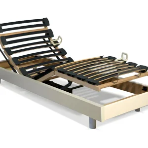 Elektrisch verstelbare bedbodem - 70 x 190 cm - wit